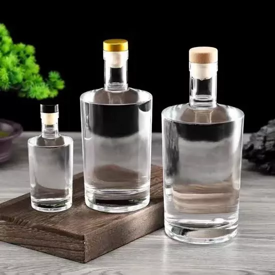 100ml Cam Viski Cin Votka Tekila Şişeleri T-Mantarlı
