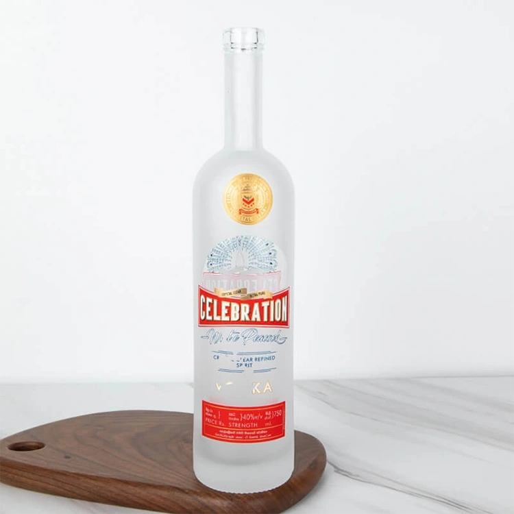 750ml Arizona Yuvarlak Cam Alkol Şişesi