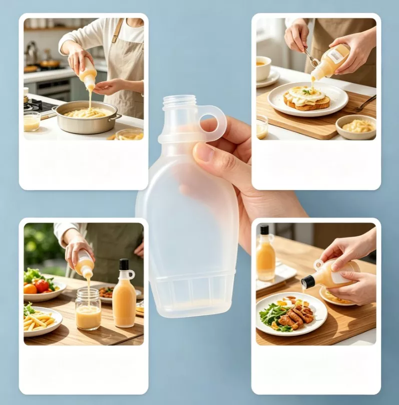 750ml PET Plastic Maple Syrup Bottle with Finger Loop